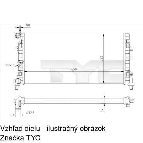 Chladiče vody POLCAR 673208-2