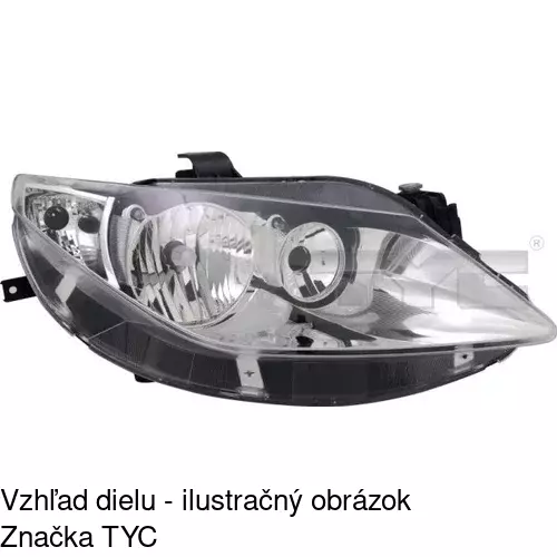 Hlavný reflektor POLCAR 6732104E - obr. 2