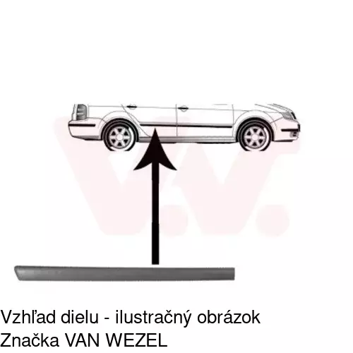 Lišta dverí POLCAR 69130042