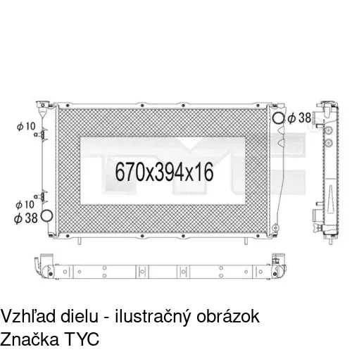 Chladiče vody POLCAR 720608-3