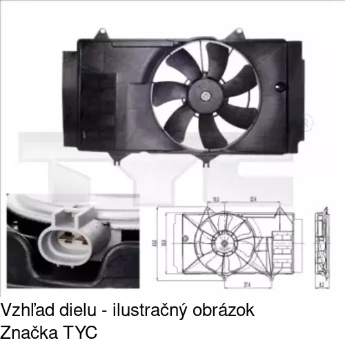 Ventilátory chladičov POLCAR 810323W4