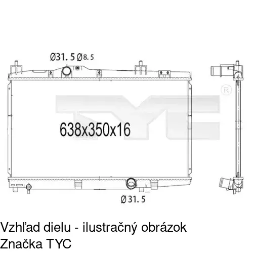 Chladiče vody POLCAR 810408-1