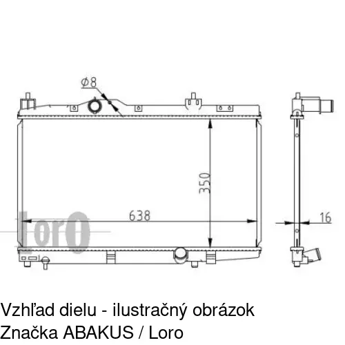 Chladiče vody POLCAR 810408-1 - obr. 2