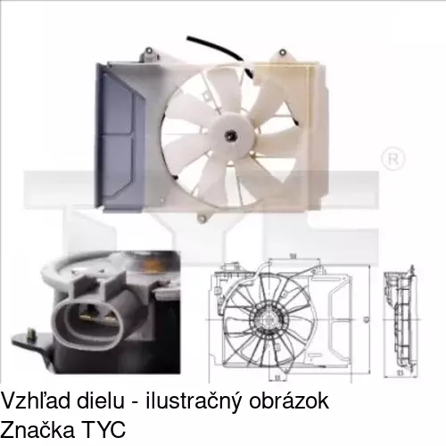 Ventilátory chladičov POLCAR 810523W6 - obr. 1