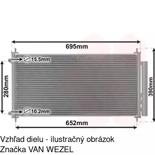 Chladiče klimatizácie POLCAR 8116K8C1S