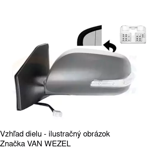 Vonkajšie zrkadlo POLCAR 8126514E - obr. 4