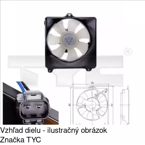 Ventilátory chladičov POLCAR 814423W2