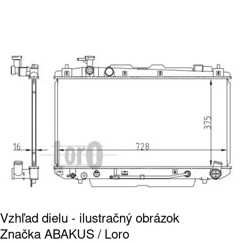 Chladiče vody POLCAR 814608-2 - obr. 1