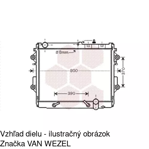 Chladiče vody POLCAR 818408-2