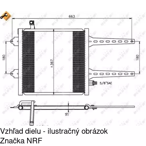 Chladiče klimatizácie 9524K8C1 /POLCAR/ - obr. 2