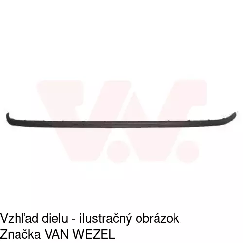 Lišta nárazníka 952507-5 /POLCAR/