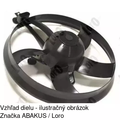 Ventilátor bez krytu / podpery POLCAR 952523U5 - obr. 5