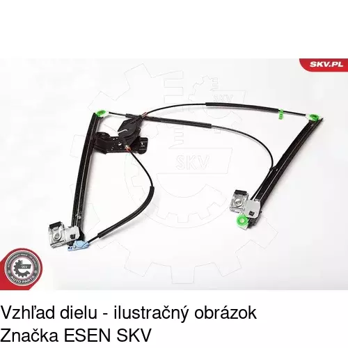 Elektrický mechanizmus okna dverí POLCAR 9525PSE5 - obr. 1