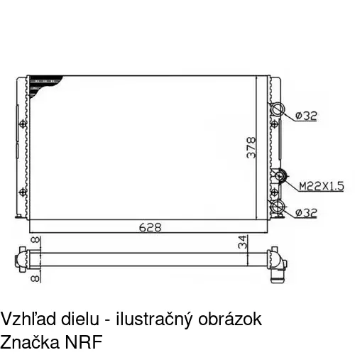 Chladiče vody POLCAR 953808A6 - obr. 2