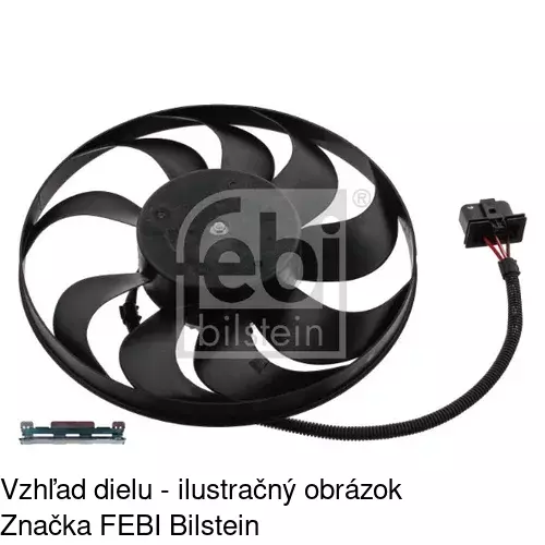 Ventilátor bez krytu / podpery POLCAR 954123U7 - obr. 1