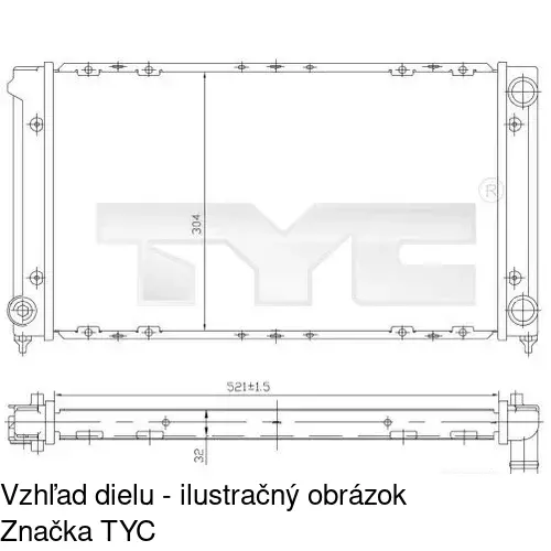 Chladiče vody POLCAR 954608A4 - obr. 2