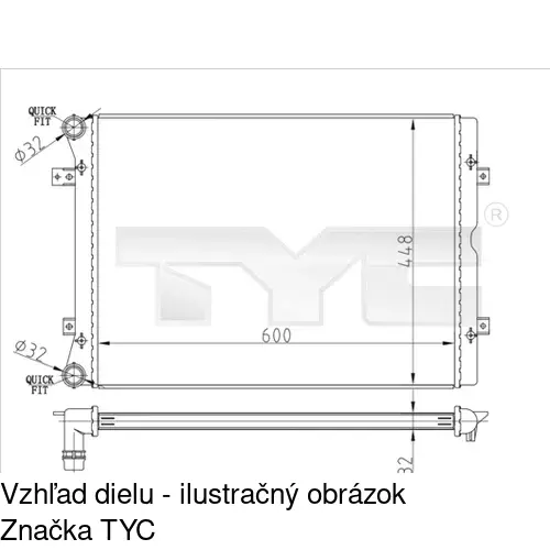 Chladiče vody POLCAR 955108B1