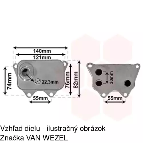 Chladiče oleja POLCAR 9555L8-1 - obr. 5