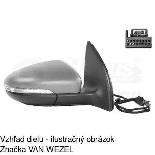 Vonkajšie zrkadlo POLCAR 9563525E - obr. 5