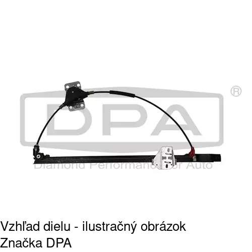 Manuálny mechanizmus okna dverí POLCAR 9566PSM2 - obr. 4