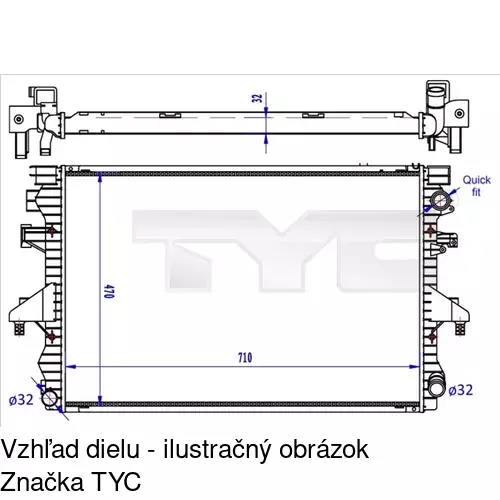 Chladiče vody POLCAR 956808A2