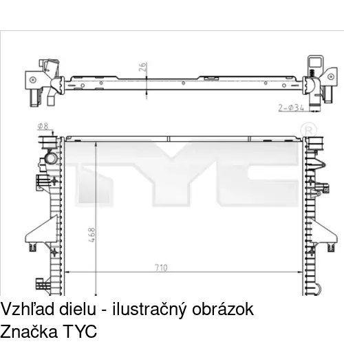 Chladiče vody POLCAR 956908-1