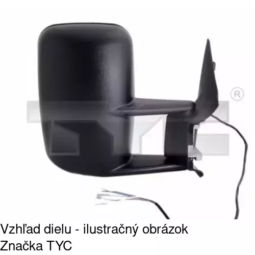 Vonkajšie zrkadlo POLCAR 9571524E