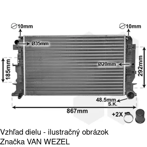 Chladiče vody POLCAR 957208A3 - obr. 5