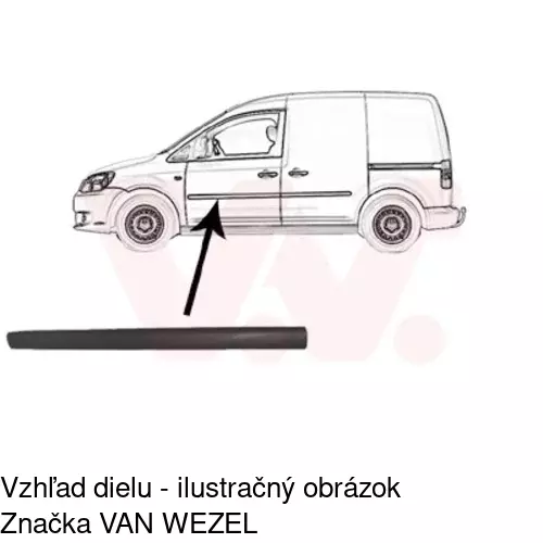 Lišta dverí POLCAR 95750031