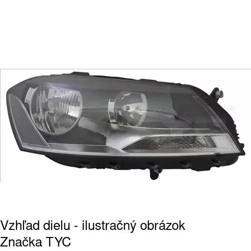 Hlavný reflektor 95D110-E /POLCAR/ - obr. 1