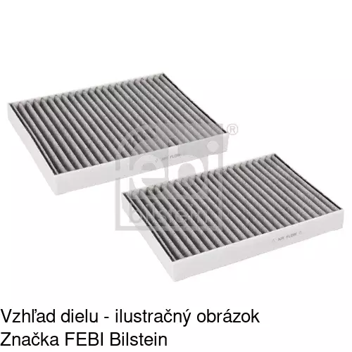 Kabínový filter s uhlíkom POLCAR S11-1033 - obr. 3