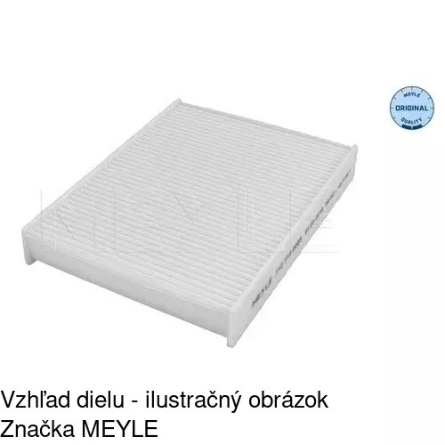 Kabínový filter s uhlíkom POLCAR S11-1071 - obr. 2