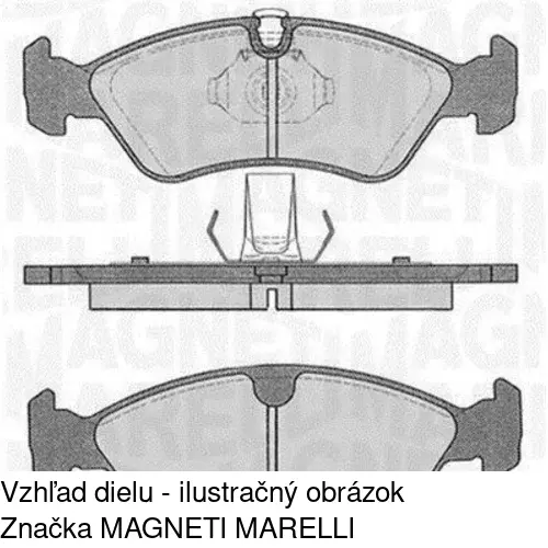 Brzdové dosky POLCAR S70-0016 - obr. 1