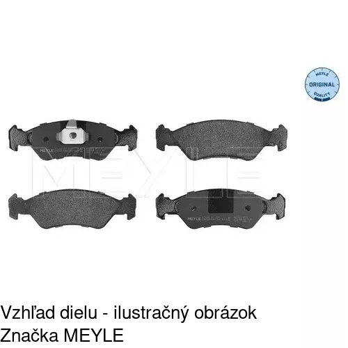 Brzdové dosky POLCAR S70-0030 - obr. 2