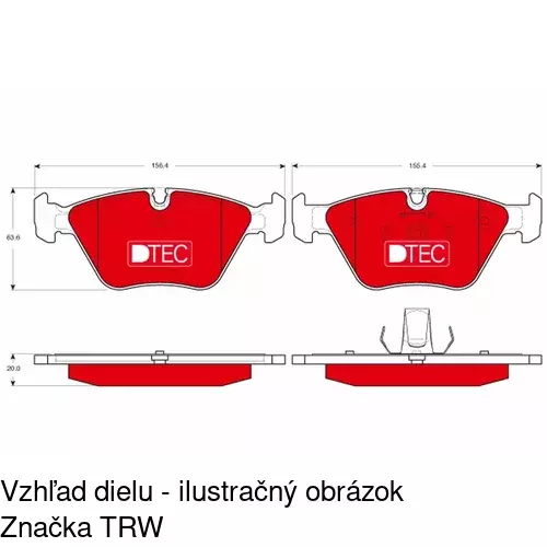 Brzdové dosky POLCAR S70-0041 - obr. 3