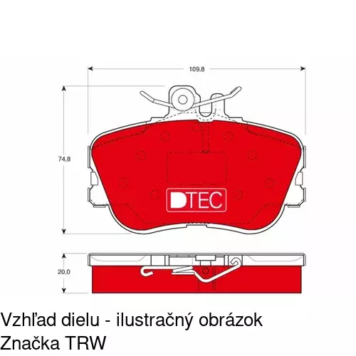 Brzdové dosky POLCAR S70-0042 - obr. 4