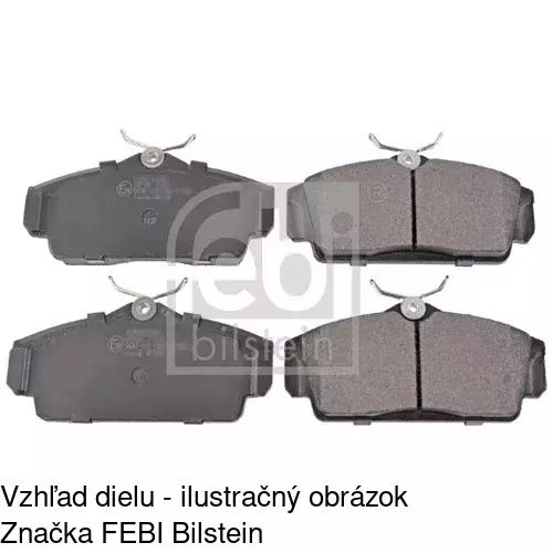 Brzdové dosky POLCAR S70-0106