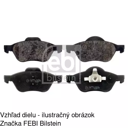 Brzdové dosky POLCAR S70-0110 - obr. 1