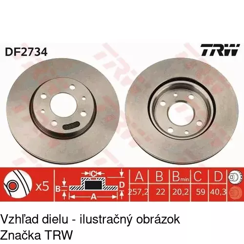 Brzdové dosky POLCAR S70-0118 - obr. 1