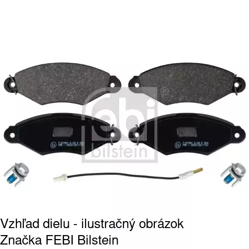 Brzdové dosky POLCAR S70-0122