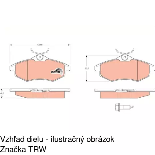 Brzdové dosky S70-0202 /POLCAR/ - obr. 4