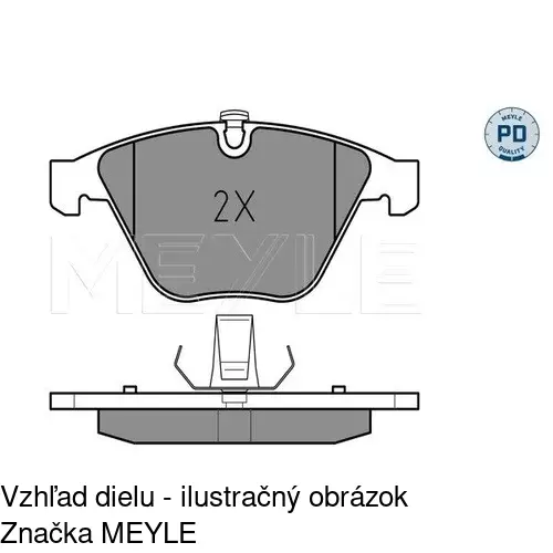 Brzdové dosky POLCAR S70-0212 - obr. 1