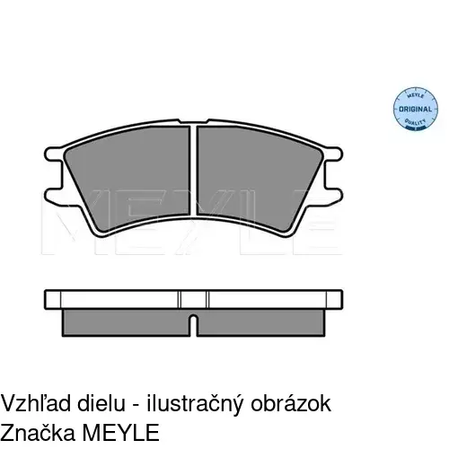 Brzdové dosky POLCAR S70-0259 - obr. 1