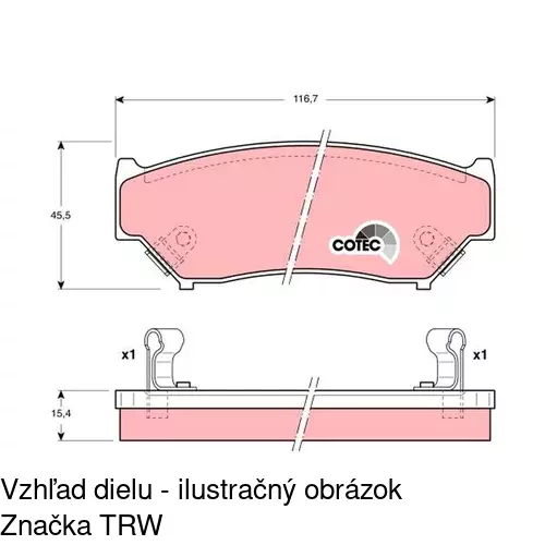 Brzdové dosky POLCAR S70-0277