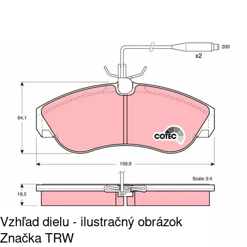 Brzdové dosky POLCAR S70-0293 - obr. 5