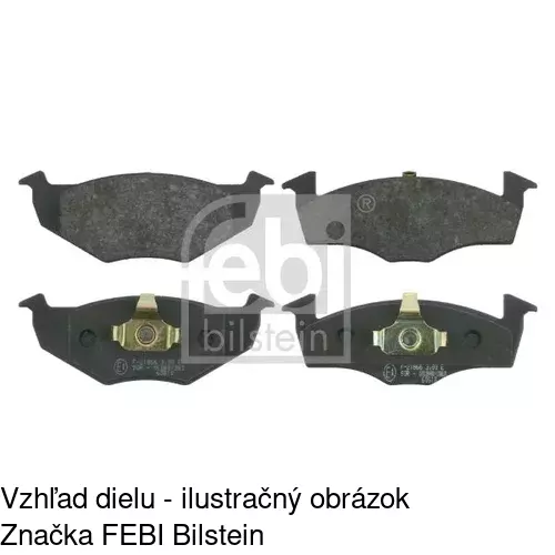 Brzdové dosky POLCAR S70-0294 - obr. 1