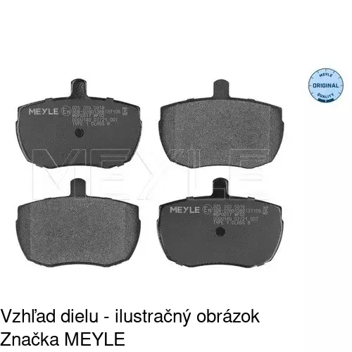 Brzdové dosky POLCAR S70-0302 - obr. 1