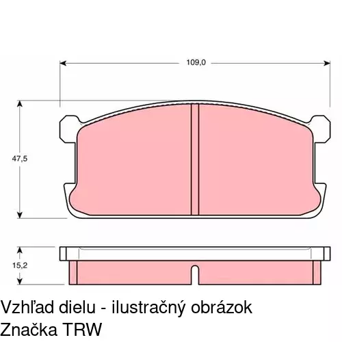 Brzdové dosky POLCAR S70-0324 - obr. 4