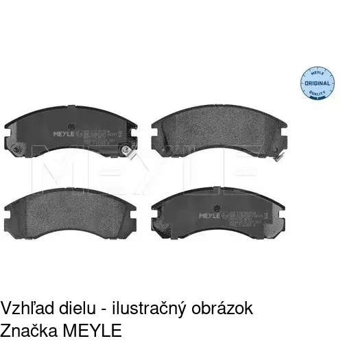 Brzdové dosky POLCAR S70-0325 - obr. 2