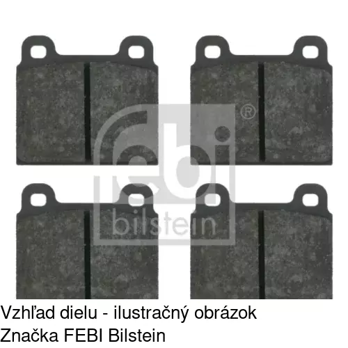 Brzdové dosky POLCAR S70-0378 - obr. 1